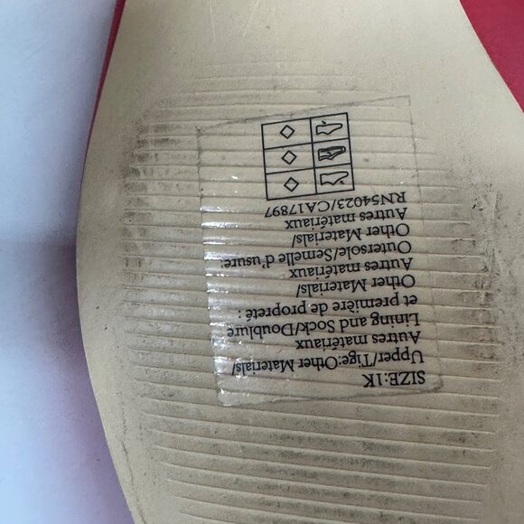 Girls Red Ballet Flats with Patriotic Ribbon Bow – Janie & Jack Style 250th - Picture 5 of 7